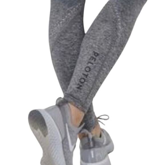 Peloton Size Small Athletic Legging Gray Heathered Ombre Spandex Stretch Reflect - Picture 3 of 8
